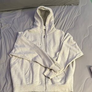 Gray Zip-Up Hoodie John Galt (Brandy Melville)